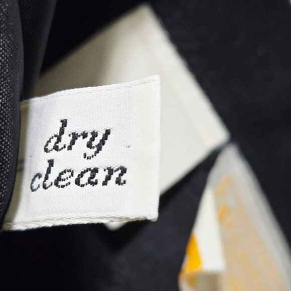 Pendleton Skirt Womens Black Vintage Size 10 Lined Back Slit Wool Button - Picture 9 of 16